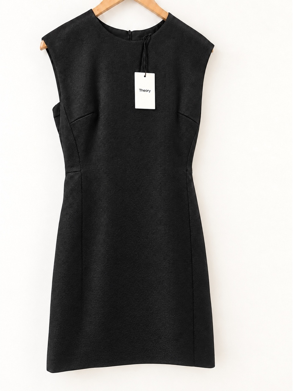 Theory Black Structured Fitted Dress Size 8